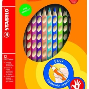 Stabilo -   EASY Color farveblyanter, 12 stk. (Højre Hånd)
