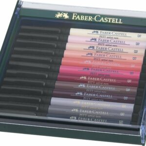 Faber-Castell - Pitt Artist Pen - Gaveæske Hudfarver (267424)