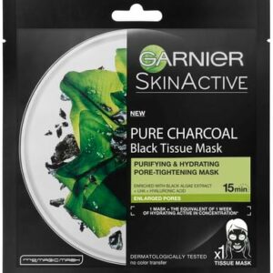 Garnier - Dybderensende Ansigtsmaske med Kul Og Sort Alge - Bundle