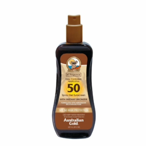 Australian Gold - Sunscreen SPF50 Spray Gel w. Instant Bronzer 237 ml