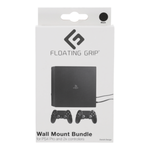 FLOATING GRIP® beslag til PlayStation 4 Pro konsol og controllers, Sort