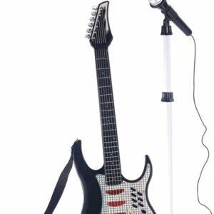 MUSIC - Elektrisk Guitar med Mikrofon og Mikrofonholder
