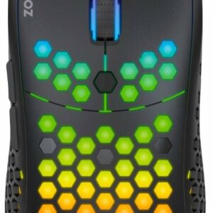 AEROZ - GM-1000 RGB - letvægts Gamer mus med LED lys - Sort (Sunplus 199)