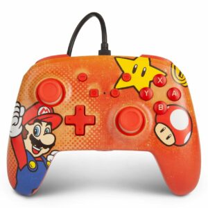 PowerA Nintendo Switch Enh Wired Controller - Mario Vintage