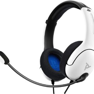 PDP LVL40 Wired Stereo Headset for PS4 and Playstation 5 White