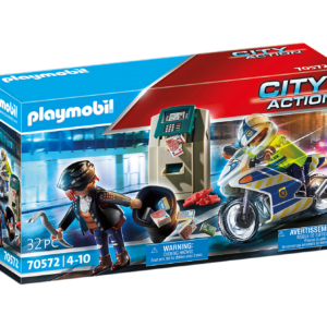 Playmobil - Politimotorcykel: Forfølgelse af pengerøveren (70572)
