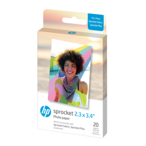 HP - Zink Paper For Sprocket Select 20 Pack 2,3x3,4