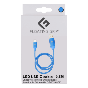 Floating Grip 0,5M LED USB-C Cable (Blue)