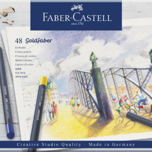 Faber-Castell - Goldfaber farveblyante, Metalæske med 48 stk