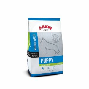 Arion - Hundefoder - Puppy Medium - Kylling & Ris - 12 Kg