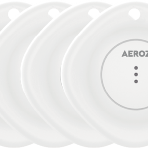 Aeroz TAG-1000  Hvid (4-stk) Nøglefinder til brug med iPhone - virker med Apple Find appen