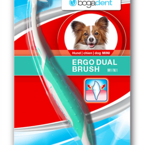 BogaDent - Hund Ergonomisk dobbelt tandbørste mini 1stk