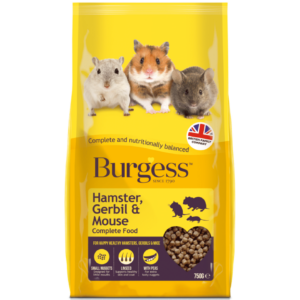 Burgess - Hamster, Ørkenrotte & Mus Nuggets - 750 g.