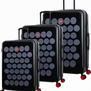 LEGO - ColourBox Brick Dots Trolley / Kuffert Sæt - 3 Stk - Sort / Grå