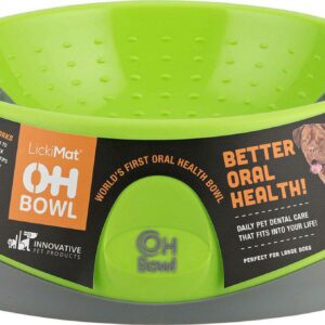 LICKI MAT - Hundeskål  Oral Hygiene Bowl L Green Ø27X9Cm