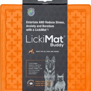 LICKI MAT - Slikkemåtte - Buddy Orange 20X20Cm
