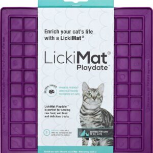 LICKIMAT -Slikkemåtte -  Cat Playdate Purple 20X20Cm