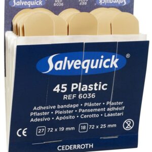Salvequick - plastplastre 2 størrelser - refill