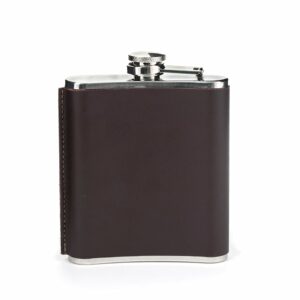 Leather Hip Flask 7OZ (BA61-M)