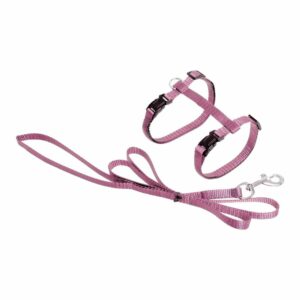 Flamingo - Ziggi Cat harness with line - Pink