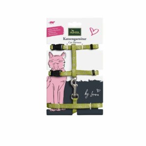 Hunter - By Laura Cat harness with line - Lime