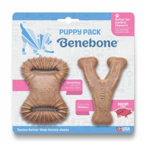 Benebone - Hvalp 2-Pack Dental Chew/Wishbone 10cm -