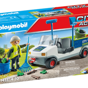 Playmobil - Hold byen ren med e-køretøj (71433)
