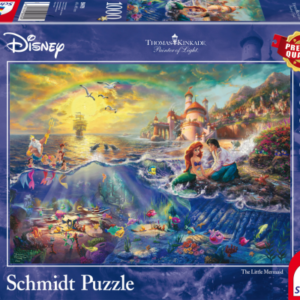 Schmidt - Thomas Kinkade: Disney - Den Lille Havfrue Ariel (1000 brikker)