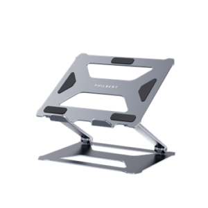 Philbert - Laptop/Tablet Stand/Desk Universal w/key, Silver