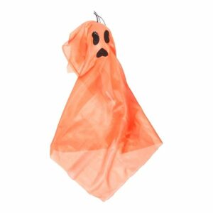 DGA - Halloween Dekoration 50 cm - Orange spøgelse m/LED
