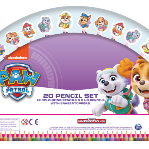 Kids Licensing - Pink 20 blyantsæt - Paw Patrol