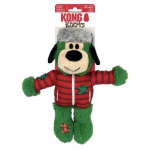 KONG - Holiday Wild Knots Bear Green m/l 25x18X9CM