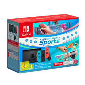 Nintendo Switch With Joy-Con - Neon Blue and Neon Red inc. Sport