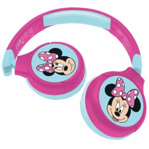 Lexibook - Disney Minnie Mouse - 2 i 1 Foldbare Hovedtelefoner