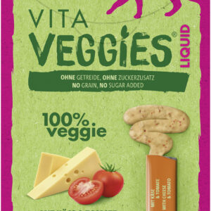 Vitakraft - Vita Veggies® Liquid snack med ost og tomat, 6 x 15g til kat