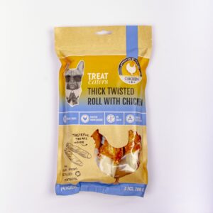 Treateaters - BLAND 3 FOR 108 - Hundesnack Thick Twisted roll with chicken 200g
