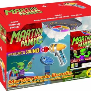 Martian Panic Game and Blaster Gun Bundle (Code in Box)