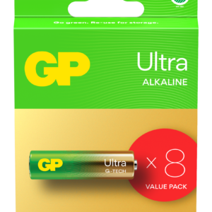 GP - Ultra Alkaline Batteri, Str AA, 15AU/LR6, 1.5V, 8-pak