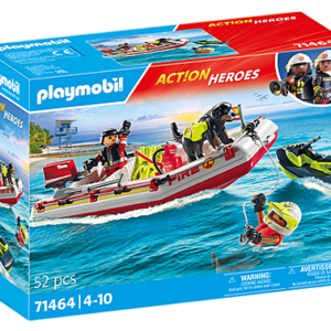 Playmobil - Brandbåd med vandscooter (71464)