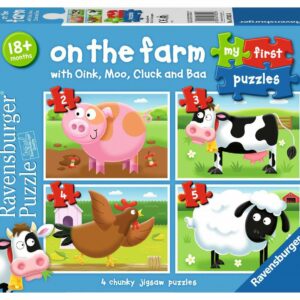 Ravensburger - On The Farm My First Puslespil 2/3/4/5 brikker