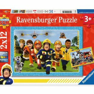 Ravensburger - Puslespil Fireman Sam Rescuers are coming 2x12 brikker