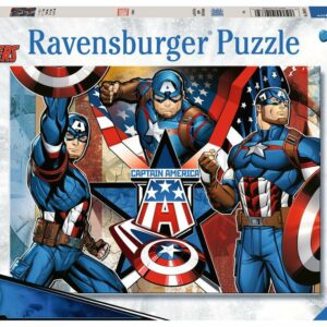 Ravensburger - Puslespil Marvel Captain America 100 brikker