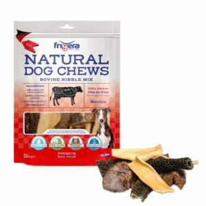 Frigera - BLAND 3 FOR 108 - Natural Dog Chews Okse nibble Mix 250gr