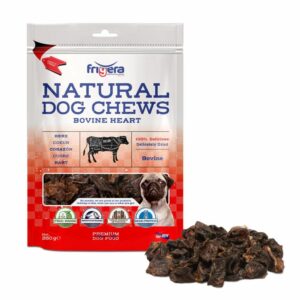 Frigera - Natural Dog Chews Oksehjerter 250gr