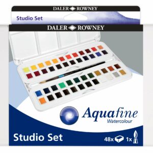 Daler-Rowney - Aquafine Akvarel 48 Half Pans (306032)