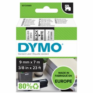 DYMO - D1® Tape 9mm x 7m black on white (S0720680)