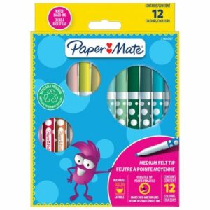 Paper Mate - Børnetusser med filtspids (12 styk)
