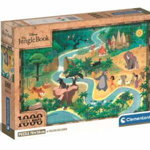 Clementoni - Story Maps Puzzle - Disney Jungle Book (1000 pcs) (39813)