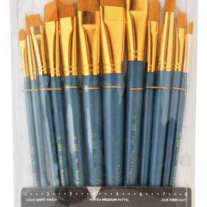 Royal & Langnickel - Gold Taklon pensel sæt 12 stk