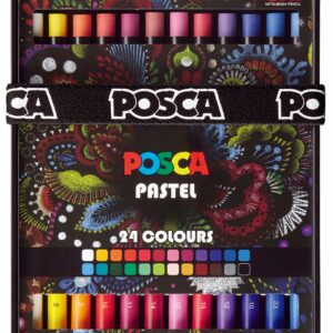 Posca - Vokspasteller - Klare og intense farver (24 stk)
